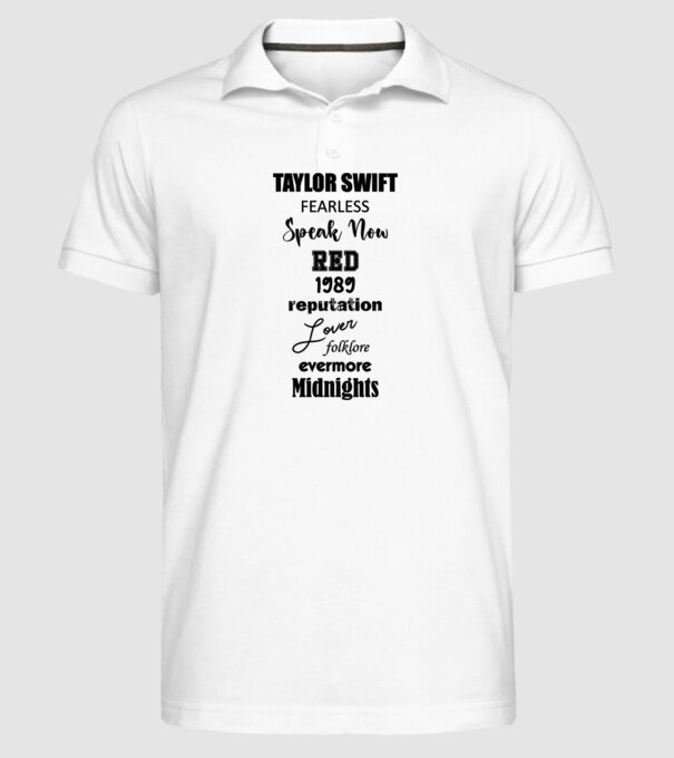 Taylor Swift Eras model alb pe tricou