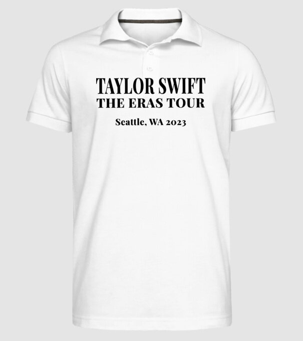 Taylor Swift Eras tour text2 model alb pe tricou