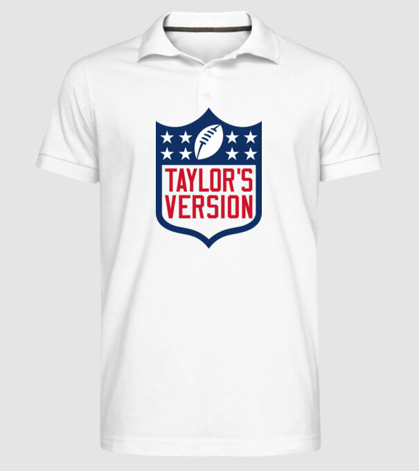 Taylor Swift football logo model alb pe tricou