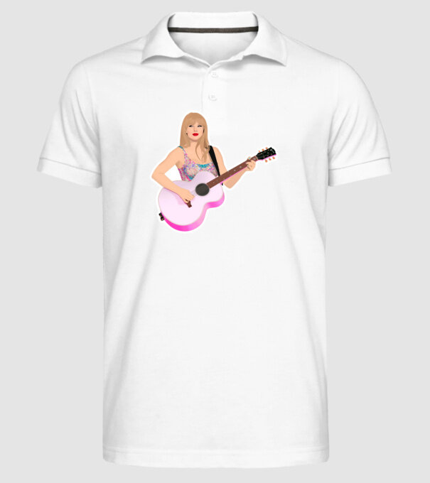 Taylor Swift pink model alb pe tricou