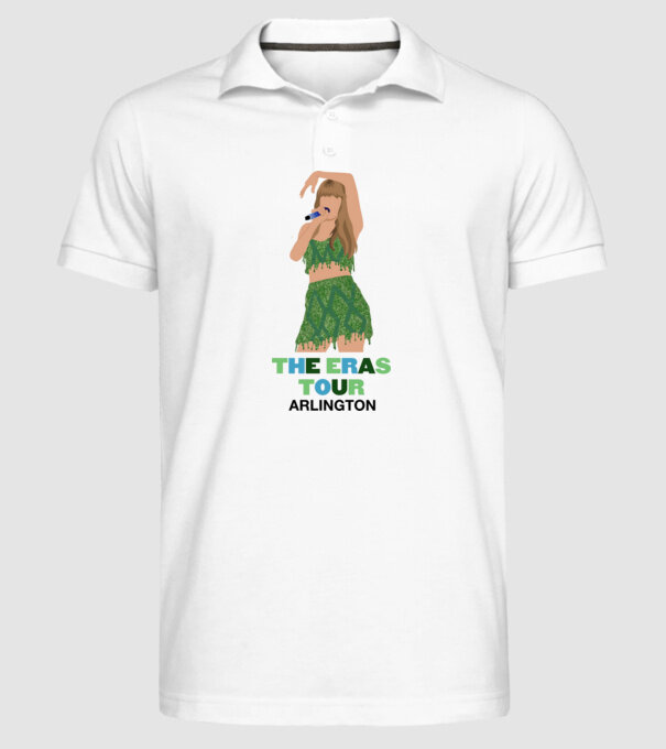 Taylor Swift The Eras Tour Arlington 2 model alb pe tricou