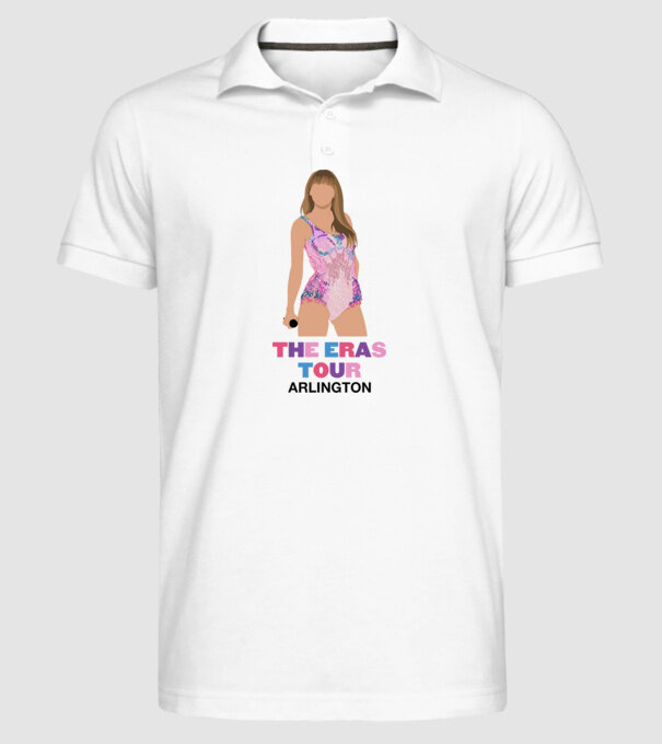 Taylor Swift The Eras Tour Arlington 4 model alb pe tricou
