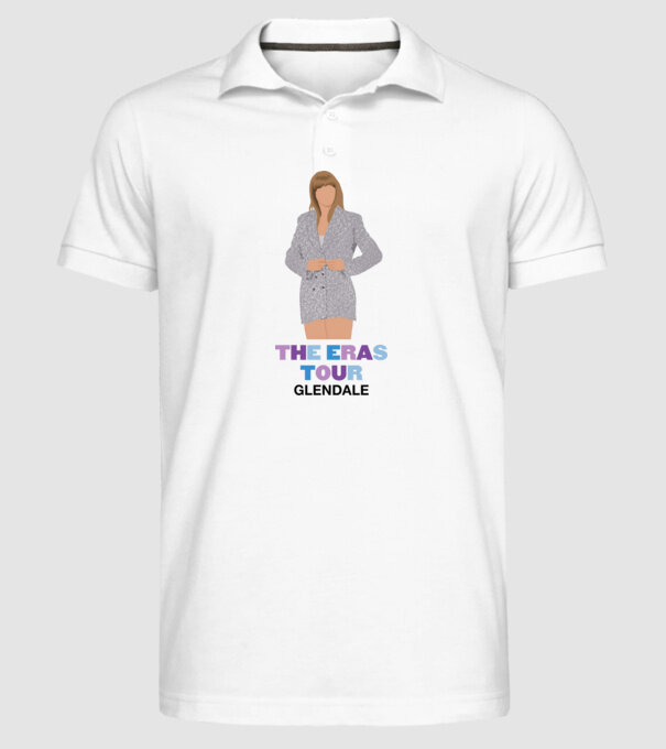 Taylor Swift The Eras Tour Glendale 2 model alb pe tricou