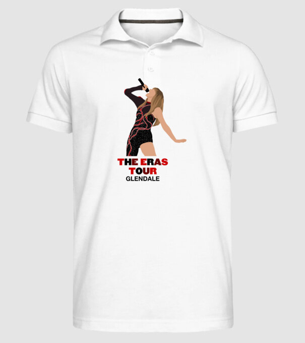 Taylor Swift The Eras Tour Glendale model alb pe tricou