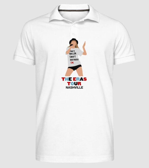 Taylor Swift The Eras Tour Nashville 2 model alb pe tricou