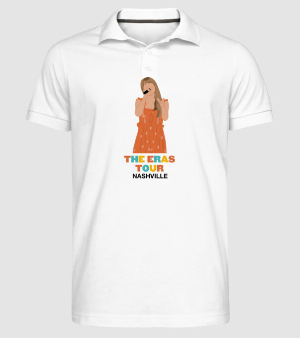 Taylor Swift The Eras Tour Nashville 3 model alb pe tricou