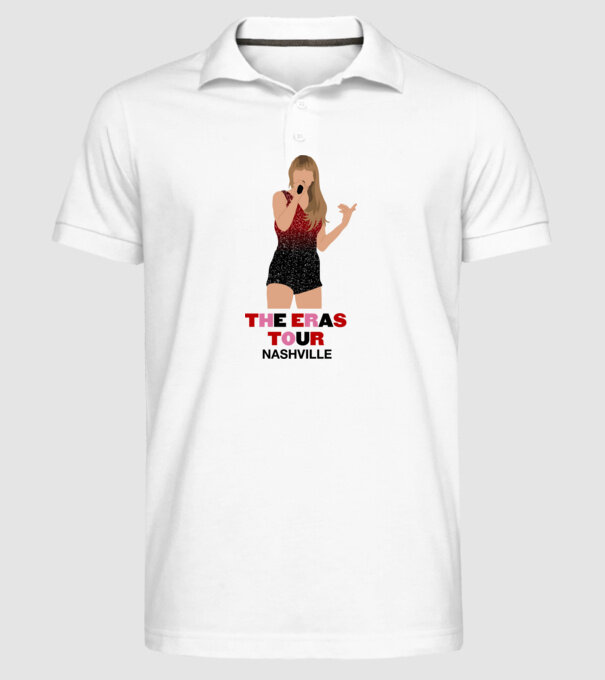 Taylor Swift The Eras Tour Nashville model alb pe tricou