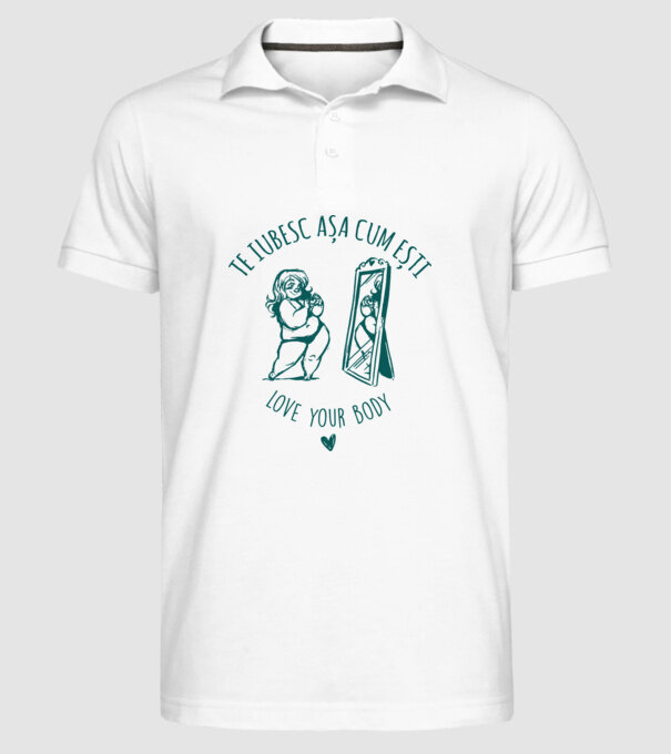 Te iubesc așa cum ești model alb pe tricou