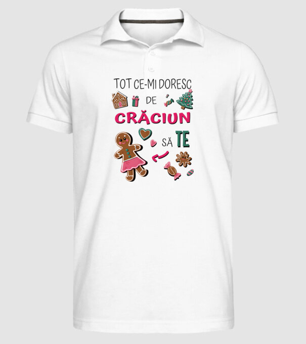 Tot ce-mi doresc de Crăciun să TE Femei alb model alb pe tricou