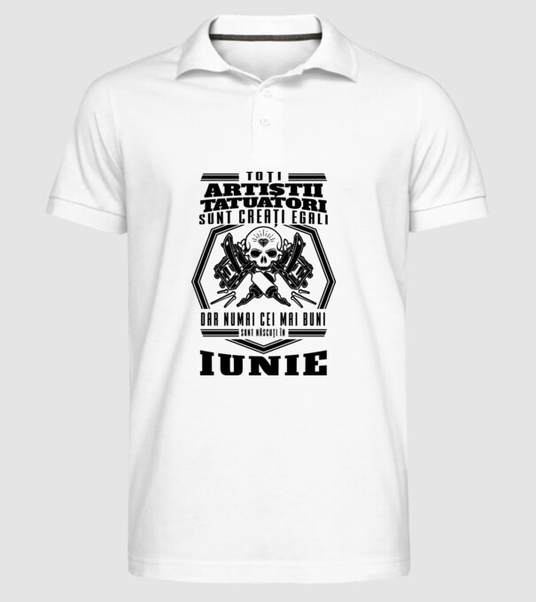 Toți artiștii tatuatori sunt creați egali iunie model alb pe tricou