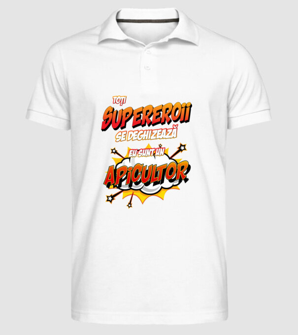 Toți supereroii se deghizează, eu sunt un apicultor model alb pe tricou