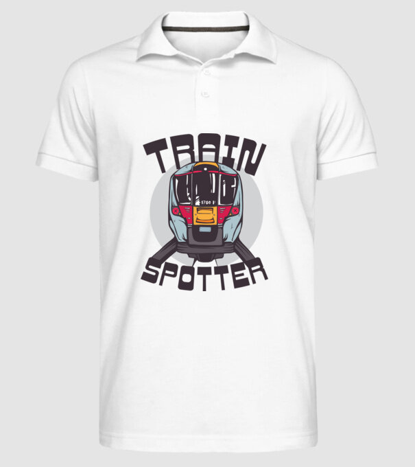 Trenuri model alb pe tricou