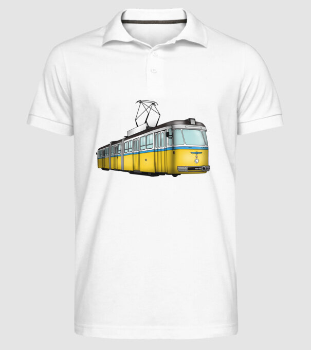 Trenuri model alb pe tricou