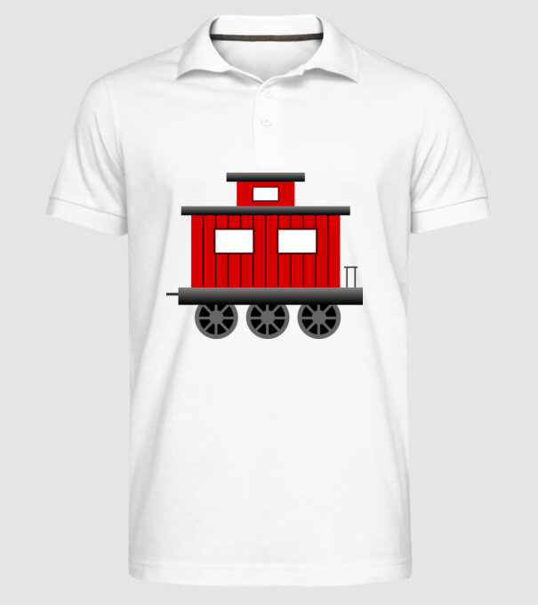Trenuri model alb pe tricou