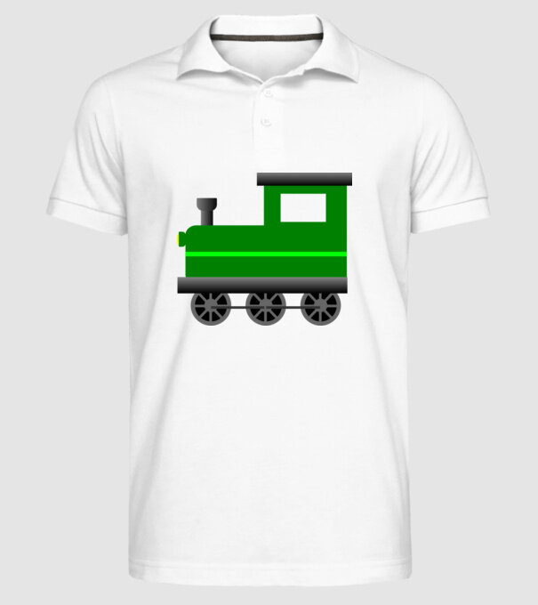 Trenuri model alb pe tricou