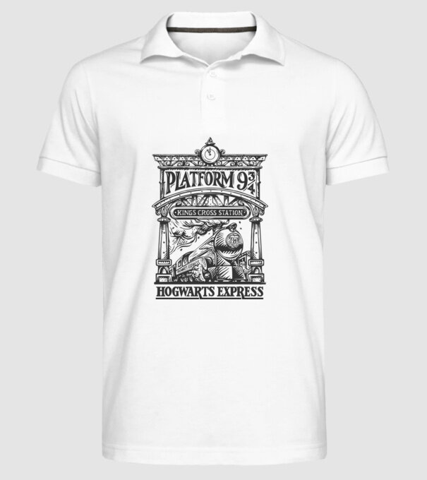 Trenuri model alb pe tricou