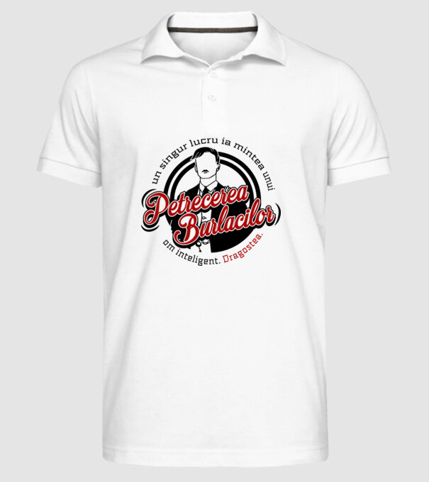 Un singur lucru ia mintea unui om inteligent model alb pe tricou