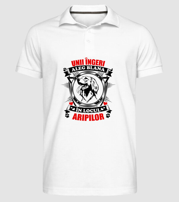 unii îngeri aleg blana în locul aripilor model alb pe tricou