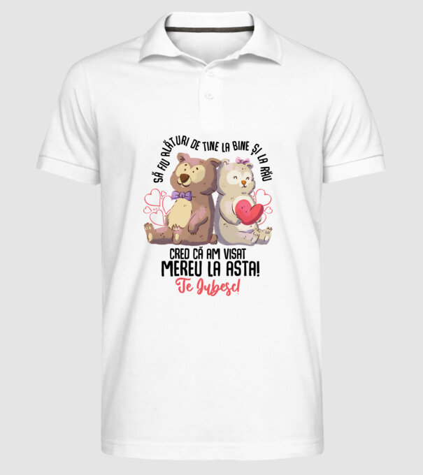 Valentine_Să fiu alături de tine la bine și la rău, cred că am visat mereu la asta model alb pe tricou