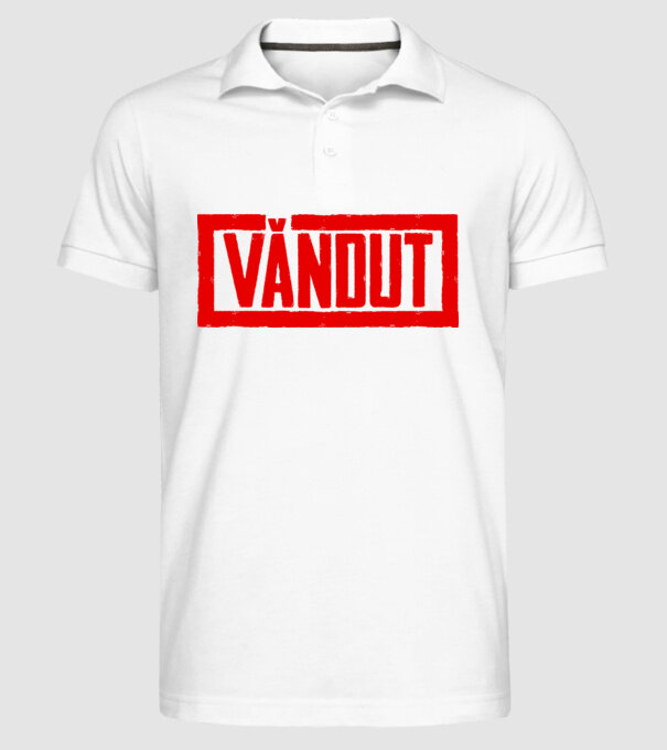 vândut model alb pe tricou