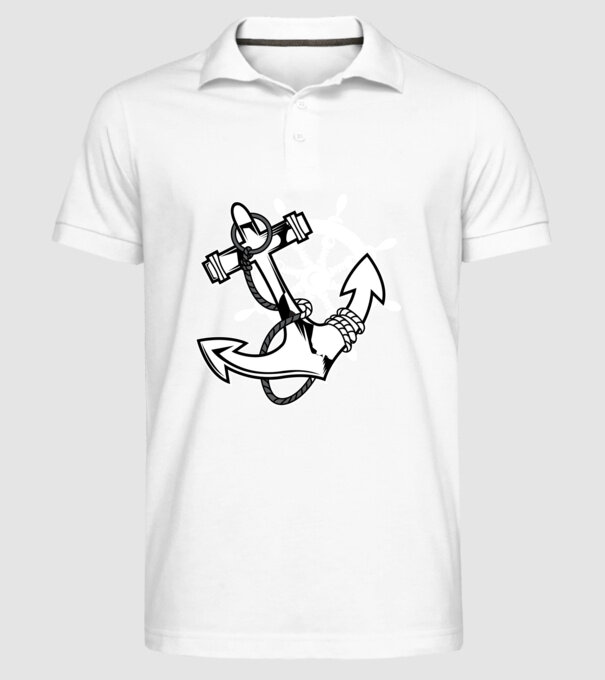 Vapoare model alb pe tricou