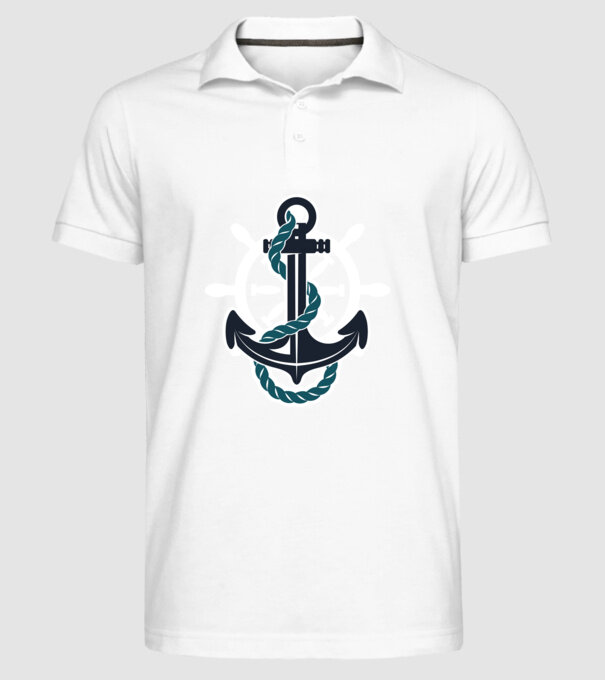 Vapoare model alb pe tricou