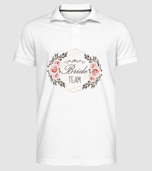 Vintage Bride team model alb pe tricou