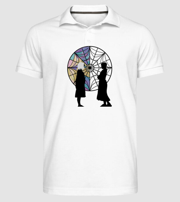 Wednesday Friendship model alb pe tricou
