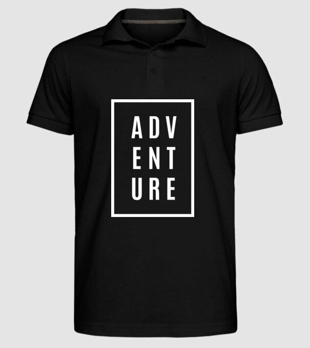 ADVENTURE model negru pe tricou
