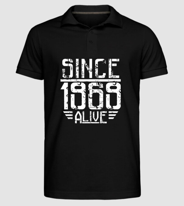 Alive since 1969 model negru pe tricou