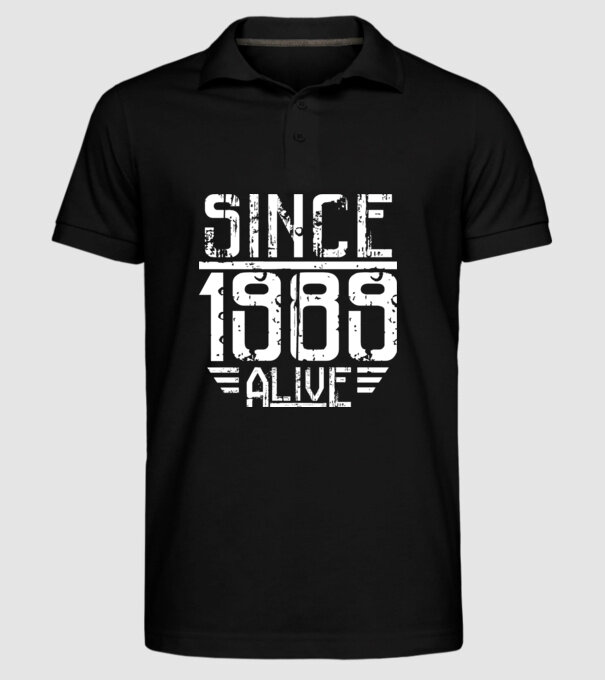 Alive since 1989 model negru pe tricou