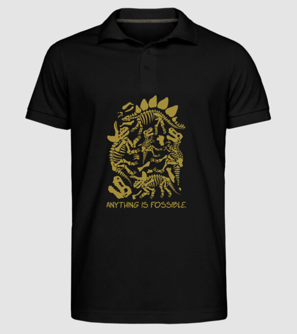 Anything is possible model negru pe tricou