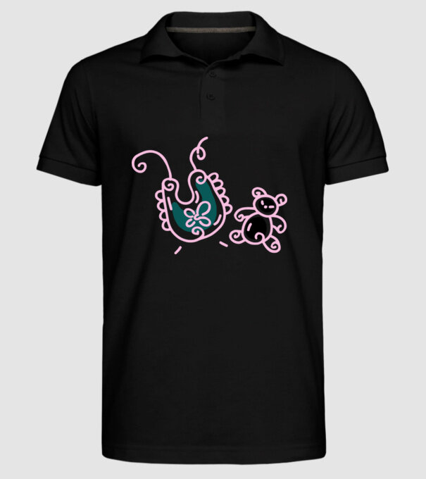 Bebe model negru pe tricou