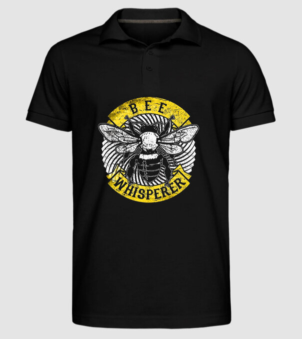 Bee Whisperer model negru pe tricou