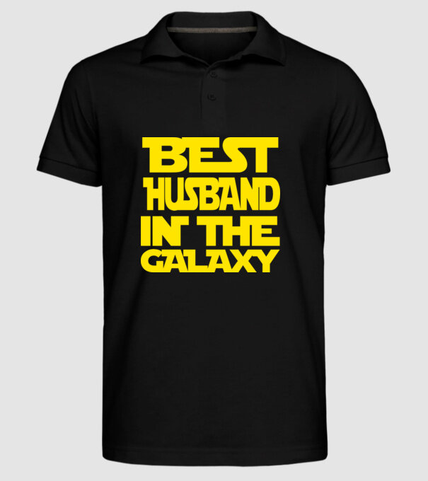 best husband in the galaxy model negru pe tricou