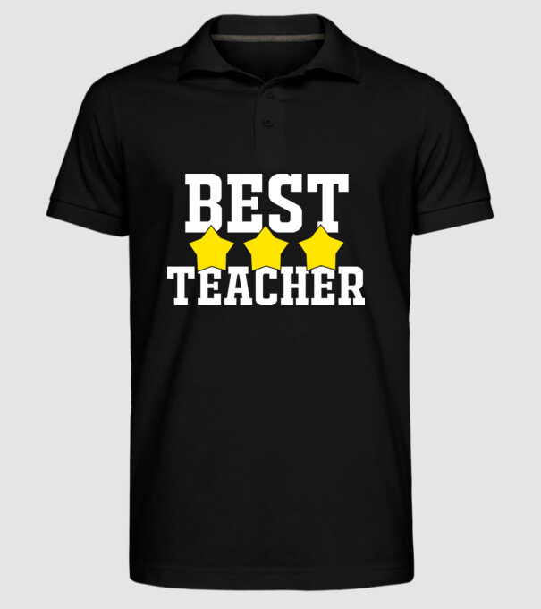 Best teacher model negru pe tricou