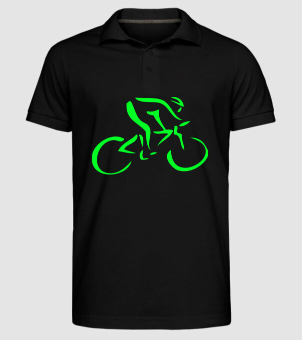 Bicikli model negru pe tricou