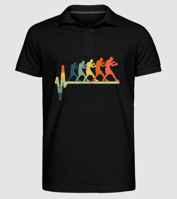 Box EKG model negru pe tricou