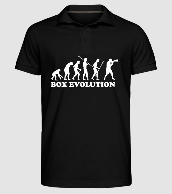 Box evolution model negru pe tricou