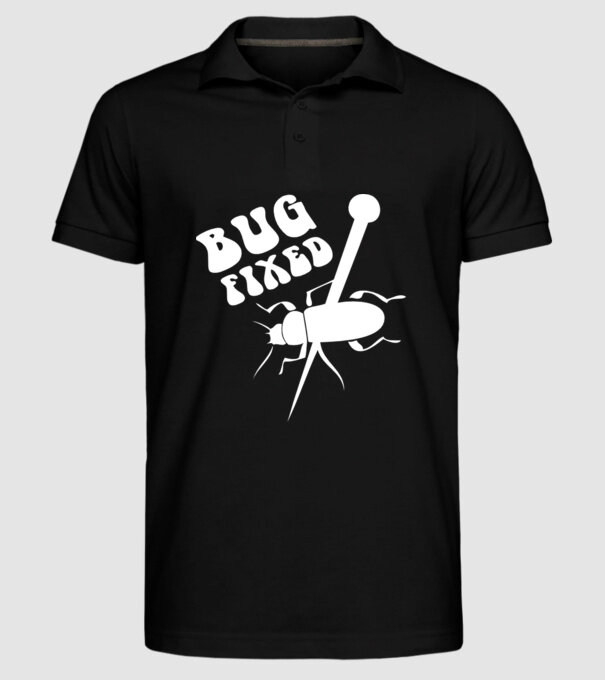 Bug fixed model negru pe tricou
