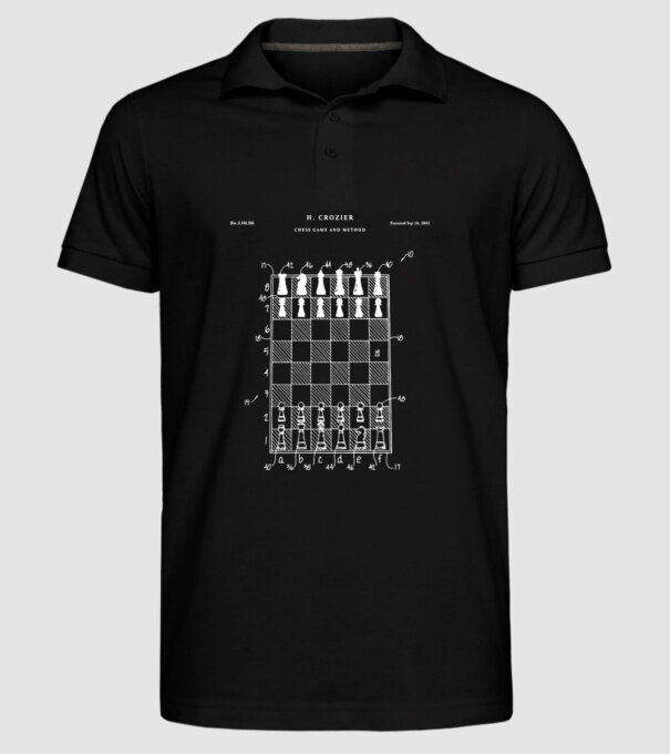 Chess Game method model negru pe tricou