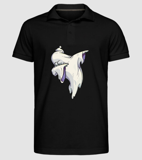 Dab ghost model negru pe tricou
