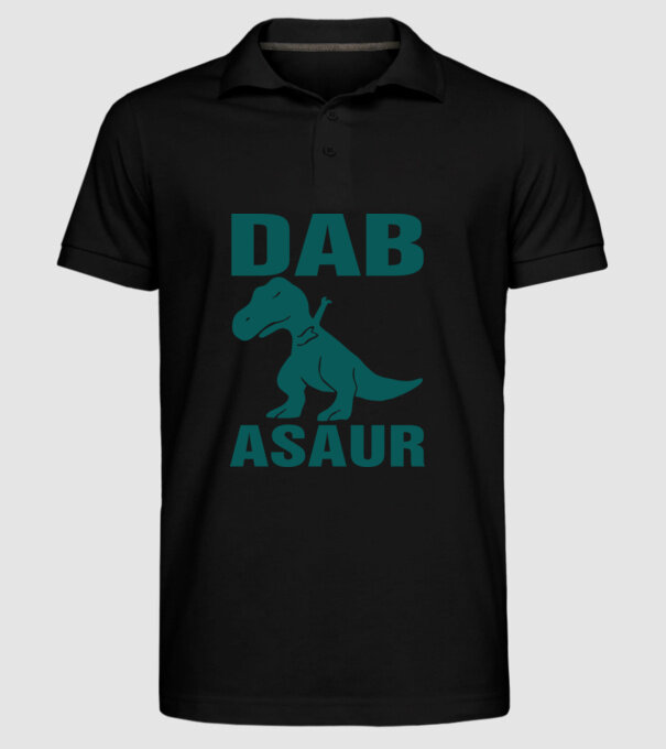 Dabasaur model negru pe tricou