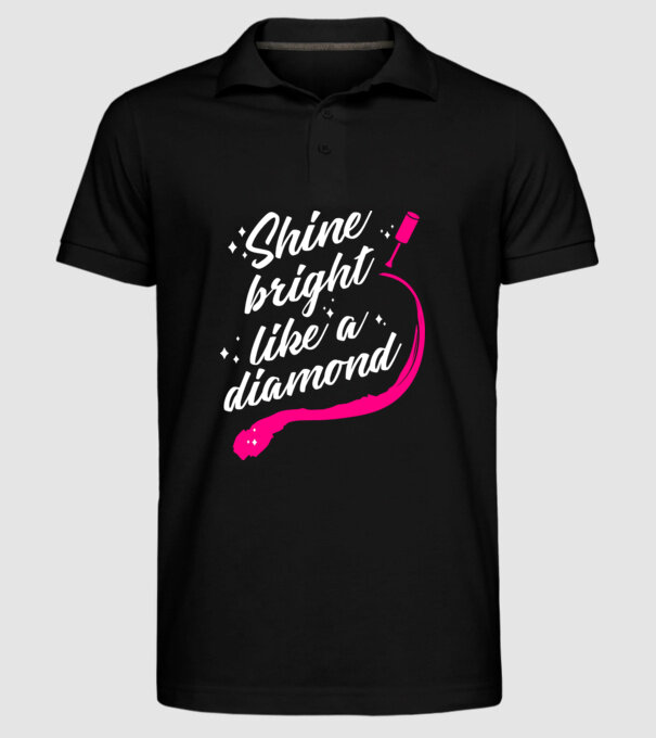 Versuri nail artist model negru pe tricou