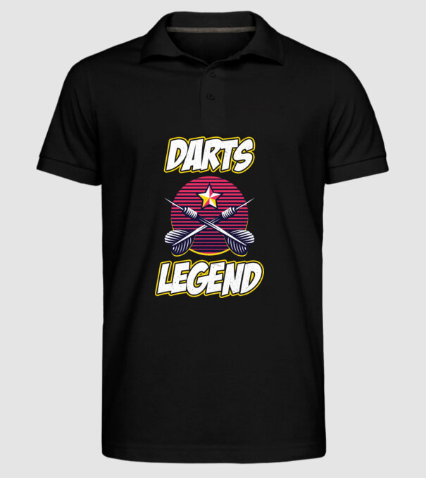 Darts legend model negru pe tricou