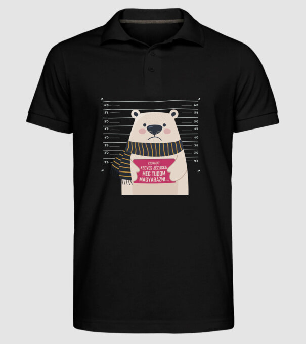 DearSanta model negru pe tricou
