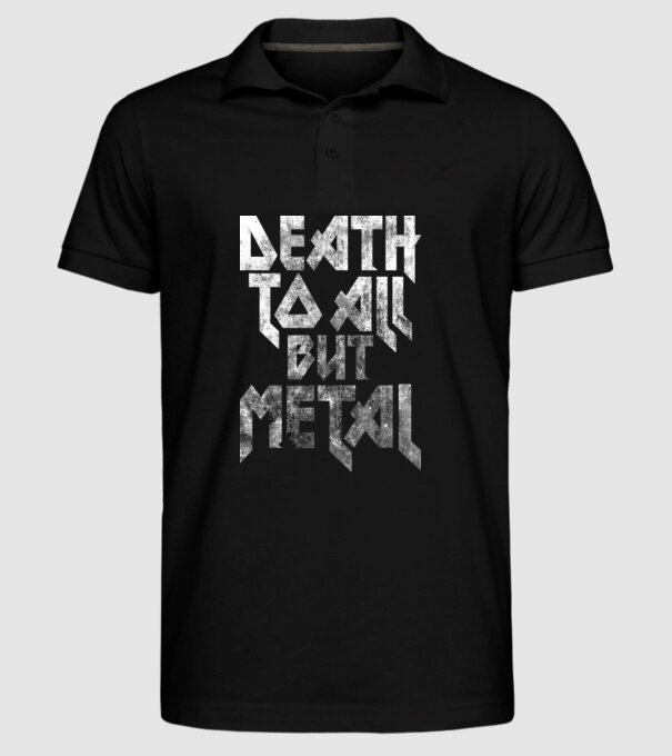 Death but metal model negru pe tricou