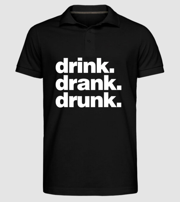 drink drank drunk2 model negru pe tricou