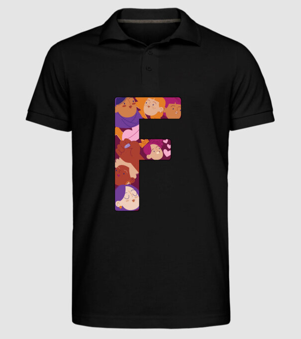 Feminism model negru pe tricou