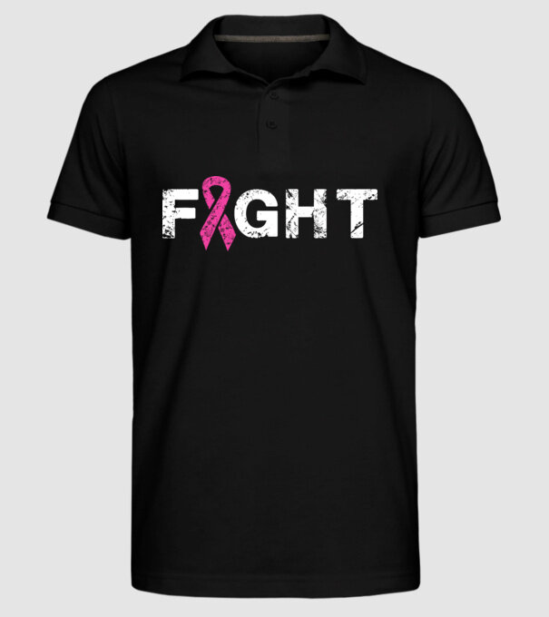 Fight model negru pe tricou